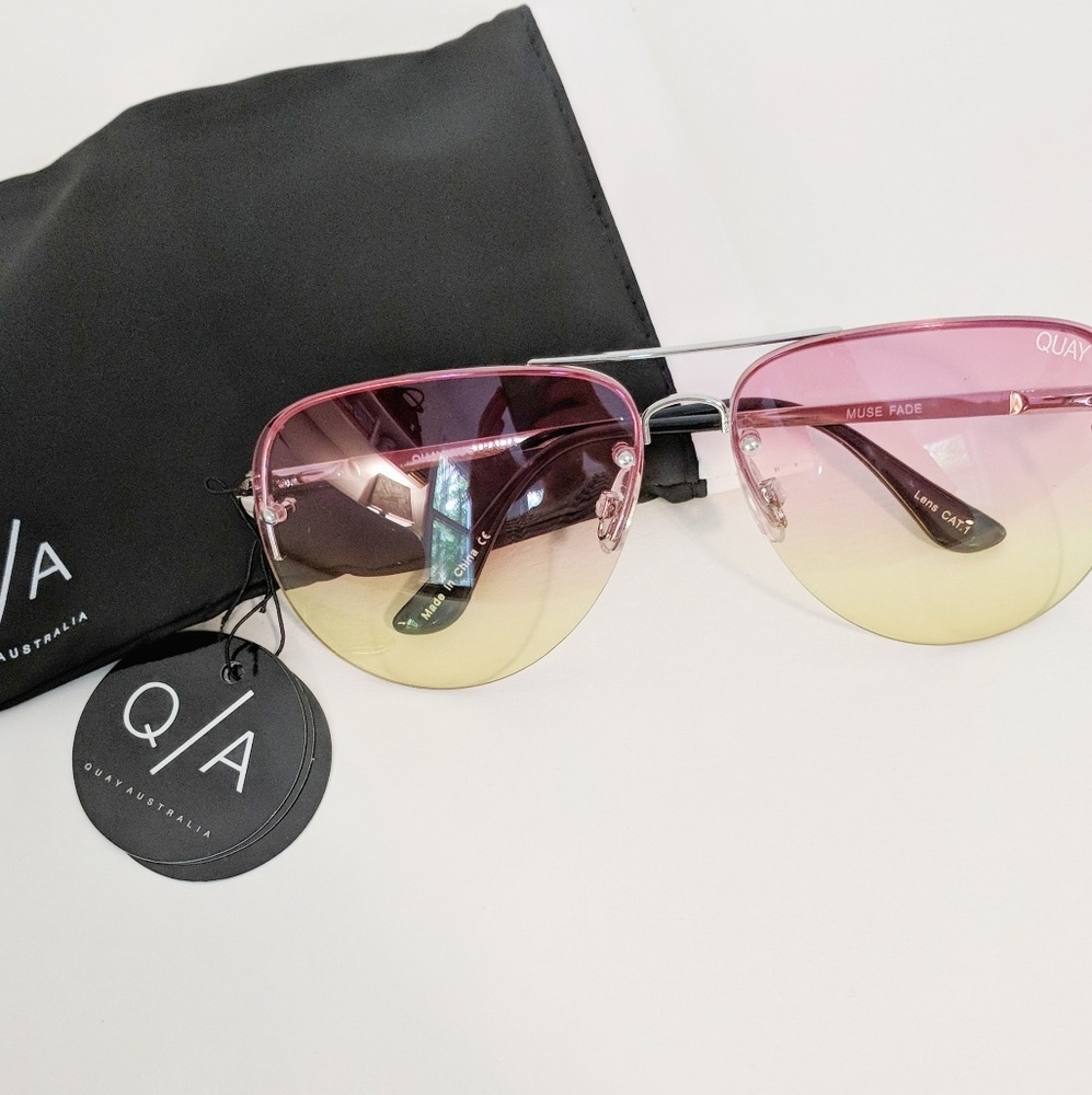 Quay • Muse Fade Aviator Sunglasses - Picture 3 of 7